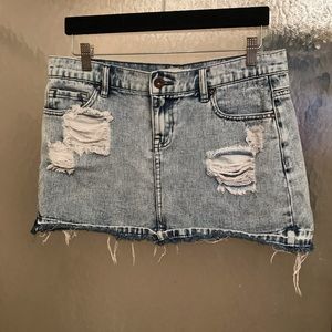 Blue jean skirt